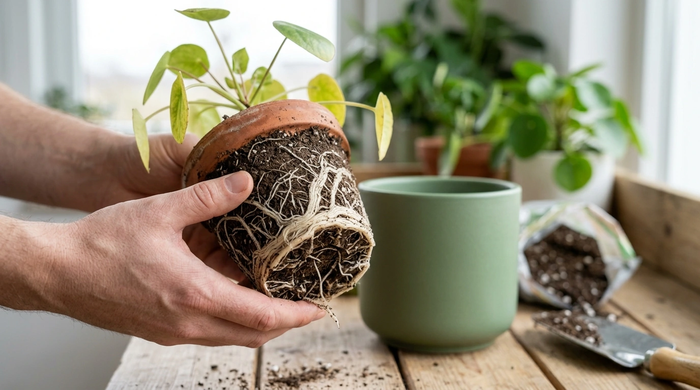 Indoor Plant Repotting Signs & Best Pot Size Guide