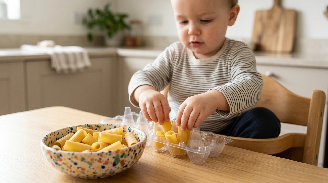Toddler Fine Motor Activities (1–2) With Household Items