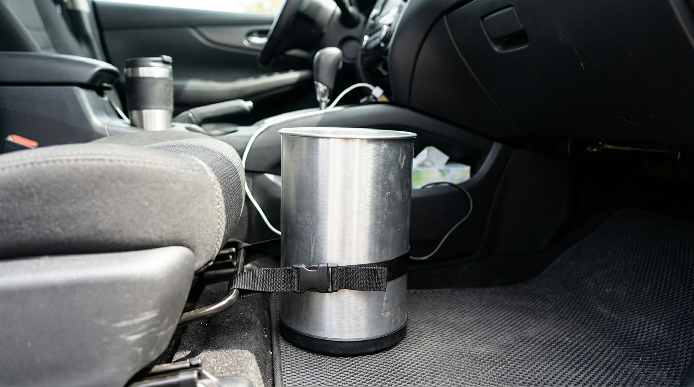 Stop Your Aluminum Car Trash Can From Tipping